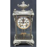 LATE 19TH/EARLY 20TH CENTURY AMERICAN ANSONIA CLOCK COMPANY OF NEW YORK GILDED METAL, FRENCH STYLE,