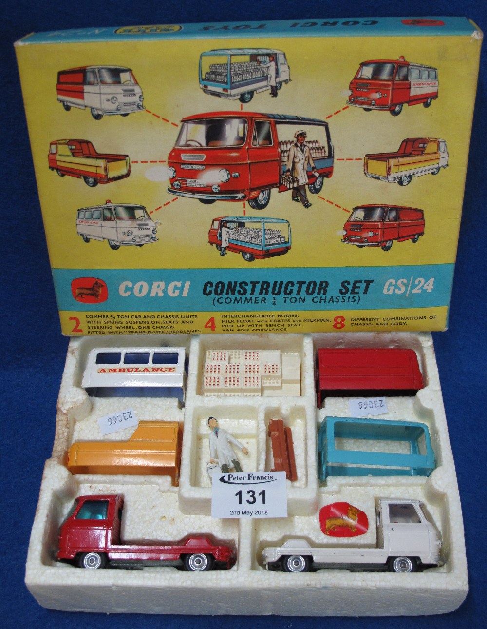 Corgi diecast constructor set (Commer three-quarter tonne chassis) no. GS/24. Original packaging.