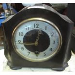 Mid century Smiths round Bakelite mantle clock,