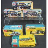 Corgi toys Police Panda Imp 506, Corgi toys Cooper-Maserati F/1 driver controlled steering no.