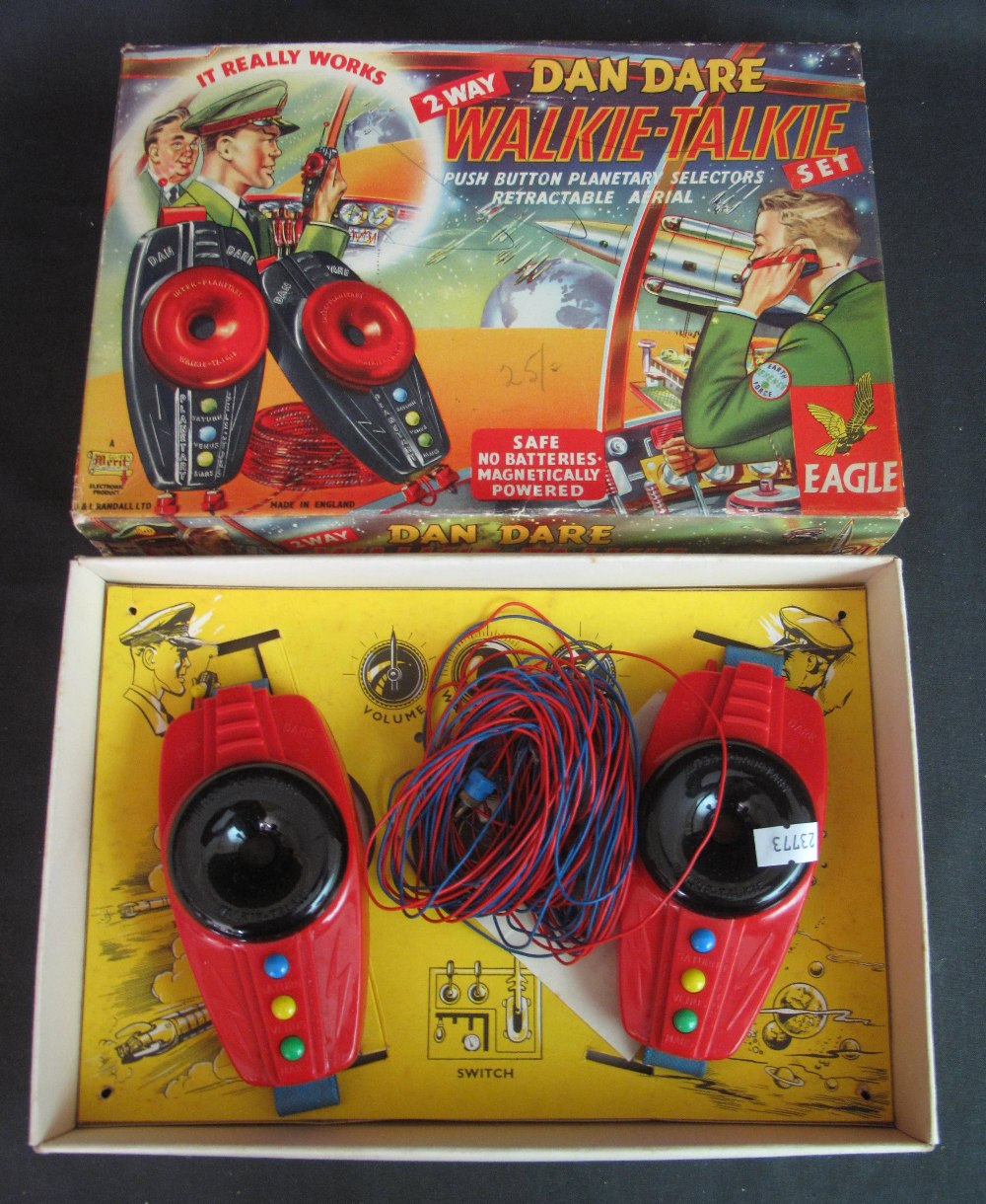 Vintage Merit Dan Dare two way walkie-ta