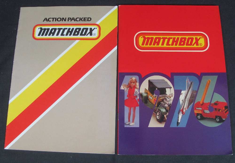 Two Matchbox 'Action Packed' catalogues