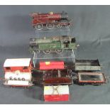 Two vintage tinplate 0 guage locomotives