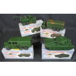 Four vintage Dinky Supertoys, military d