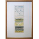Brenda Hartill (British), Summer variations, etching in colours, signed and numbered, 82/200, 1986