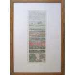 Brenda Hartill (British), Spring variations, etching in colours, signed and numbered 98/200, 1986