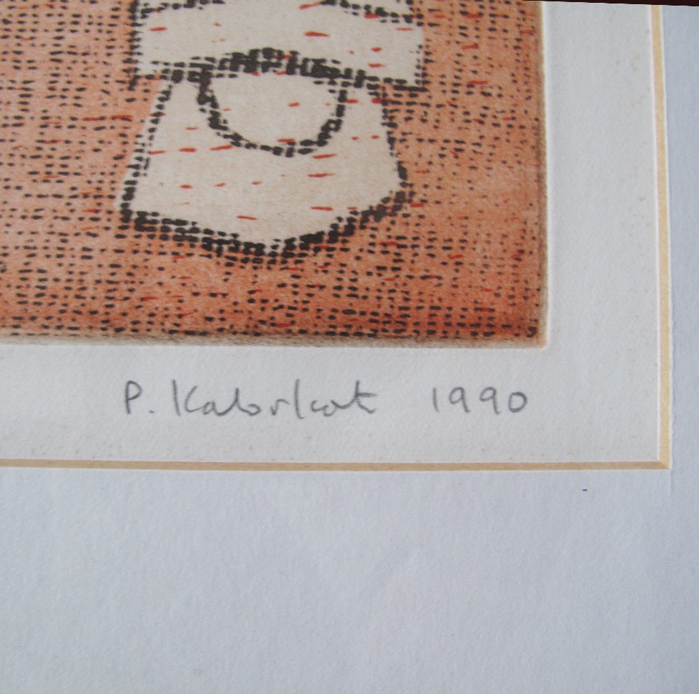 Panayiotis Kalorkoti (Cyprus 1957- Britain) Signed and numbered 4/10, 1990, multiplate etching - Image 2 of 2