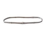 An Indian silver threaded belt. L77cm, weight 91g.