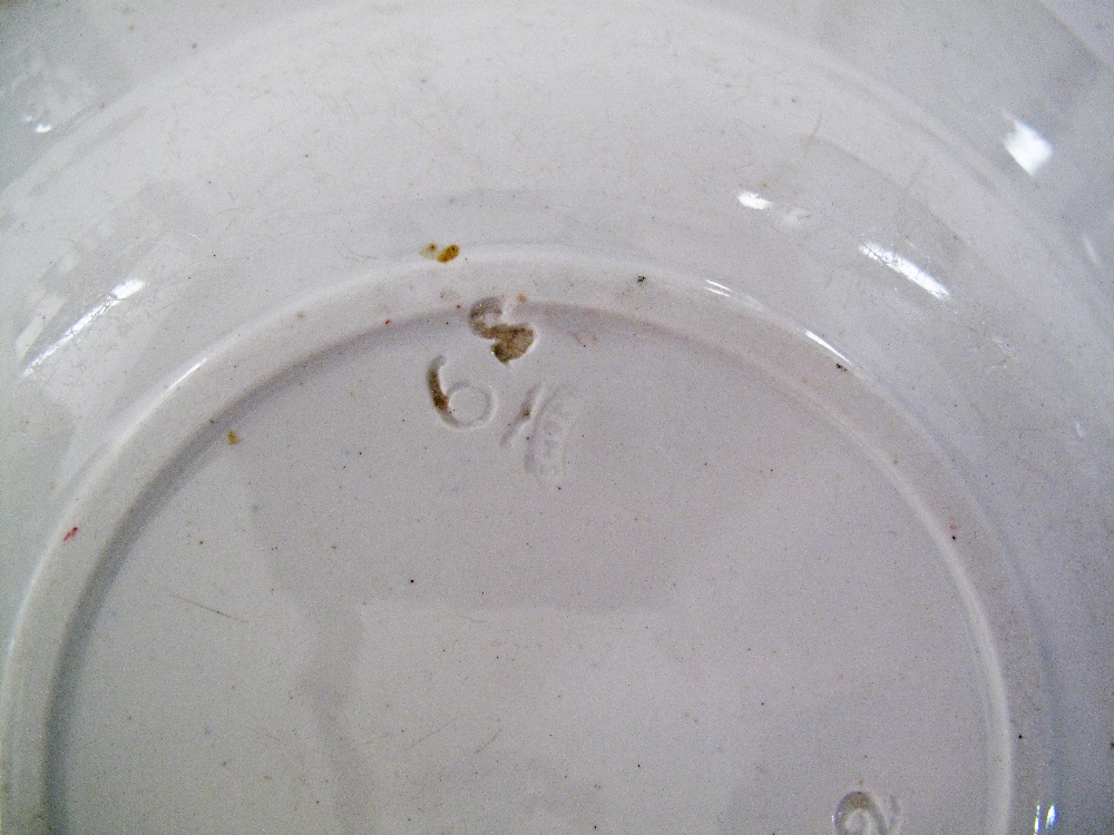 A folkloric ceramic dish hand decorated with red flowers and foliage. Impressed markings with - Image 3 of 3