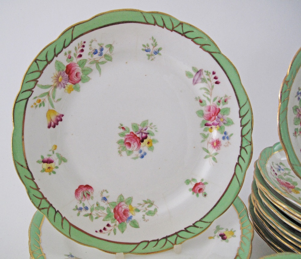 An English Paragon China part tea set comprising 9 tea cups and 12 saucers, 7 cake plates, and a - Image 6 of 7