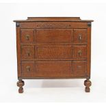 A c19th century Anglo / Flemish style oak chest
