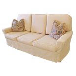 A three seater sofa