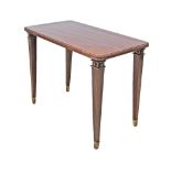 A Neoclassical-style mahogany rectangular side table