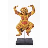 A 20th century giltwood sculpture from Thailand of a dancing Buddha