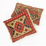 A set of two Persian woven pillows