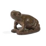 Grenouille. Bronze. Égypte, Basse Époque, 664-30 avant J.-C. Longueur : 2,3 cm - [...]