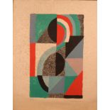 Sonia DELAUNAY (1885-1979). Icône 1967. Lithographie en couleurs. Signé et daté 67 [...]