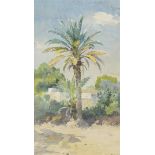 Paul BOUVIER (1857-1940). La Marsa (Tunisie). Aquarelle. Signé et localisé en bas [...]