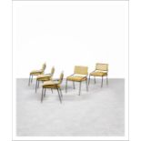 ALAIN RICHARD 1926-2017 I FRANCE Suite de cinq chaises modèle « 159 » Métal [...]