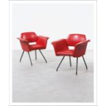 JOSEPH-ANDRÉ MOTTE 1925-2015 I FRANCE Paire de fauteuils modèle "Prisme" Métal [...]