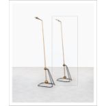 PIERRE GUARICHE 1926-1995 Lampadaire à simple balancier modèle "G 2" Laiton et [...]