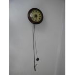 Wall Clock with Painted Face - Convex Glass to Case