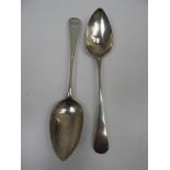 Pair of Georgian Exeter Silver Tablespoons