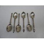 6x Silver Apostle Spoons