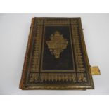 Illustrated Brass Mounted Leather Bound Bible