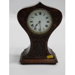 Oak Cased Mantel Clock in the Art Nouveau Style