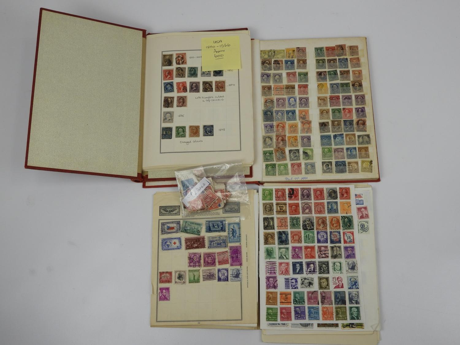 3x Albums of Old USA 1870-1966 Stamps