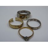 Quantity of Scrap Rings - 9ct Gold, Silver and Rolled Gold
