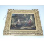 Victorian Gilt Framed Oil on Canvas - Visible Picture 19 x 14.5"