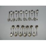 Full Set of 24x Continental 800 Grade Silver Spoons