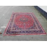 Patterned Rug - Red Ground -118” x 157"