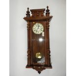 Victorian Walnut Cased Vienna Wall Clock