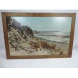 Oil on Canvas in Oak Frame by Henry Ardmore Sandercock - 1838-1887 - Northam Burrows Looking to