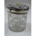 Chester Sterling Silver Lidded Dressing Table Pot