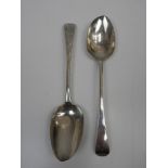 Pair of Georgian Exeter Silver Tablespoons