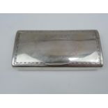 An Early 19th Century German Silver Snuff Box - Rounded Rectangular Form with Border Engraving and a