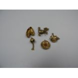 5x 9ct Gold Charms