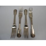 4x Silver Forks