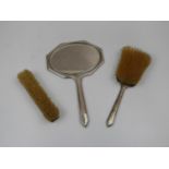 Sterling Silver Dressing Table Set - Mirror, Hairbrush and Clothes Brush