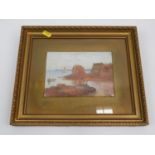Gilt Framed Oil on Board - Visible Picture 7” x 5”