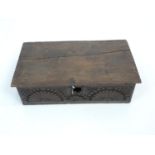 19th Century Oak Bible Box - 31x 18x 9”