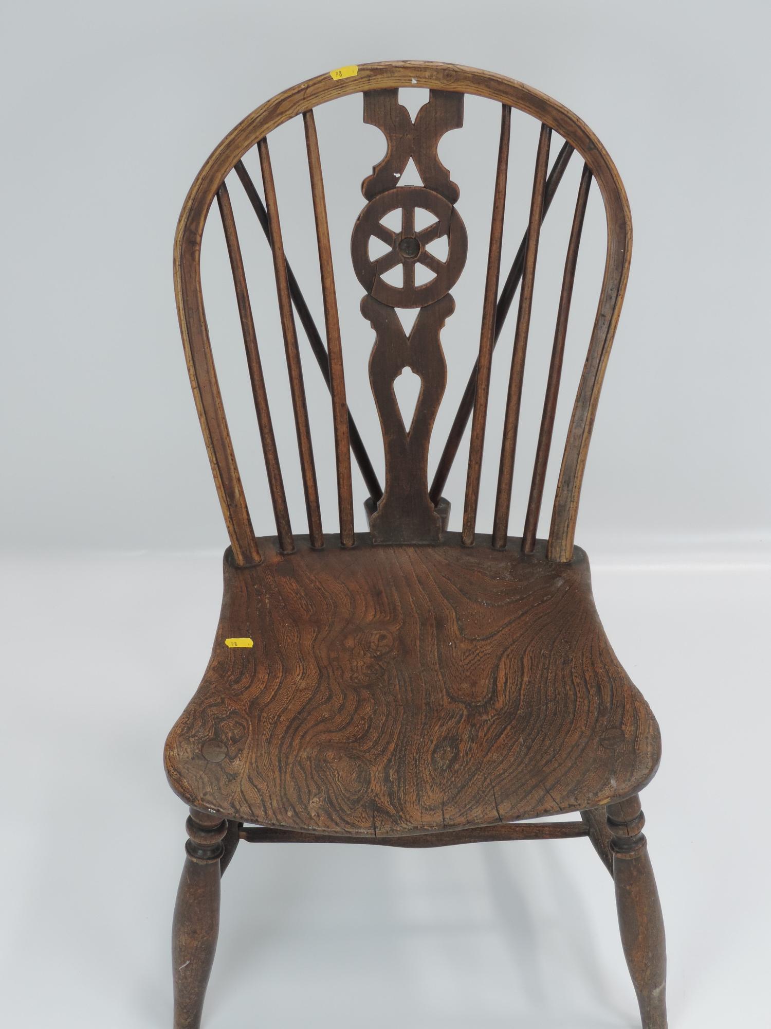 Oak Wheel Back Chair