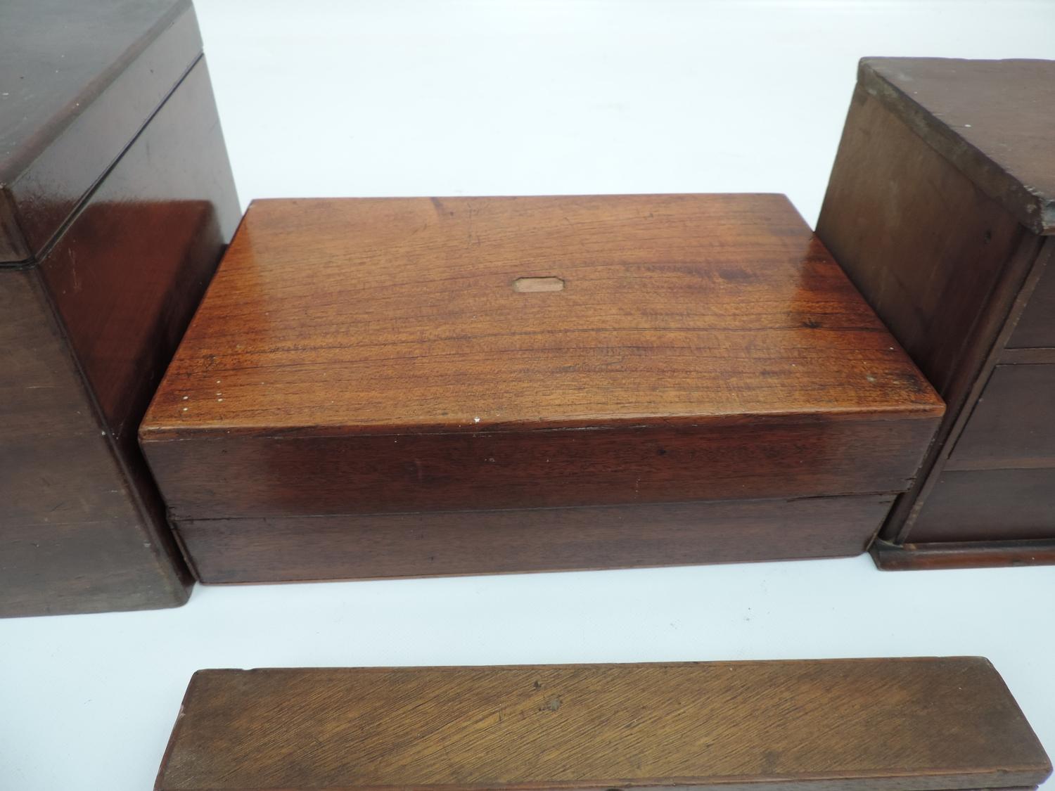 3x Wooden Boxes and a Small Three Drawer Chest - Image 3 of 5