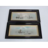 Pair of Framed Watercolours - Ships