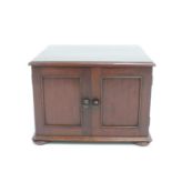 Small Two Door Mahogany Cabinet - 9" high