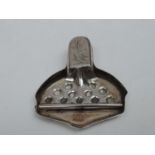 An Antique Chinese Lemon Squeezer with Foliate Motif to the Handle - Hallmarked 'Tacking Sterling